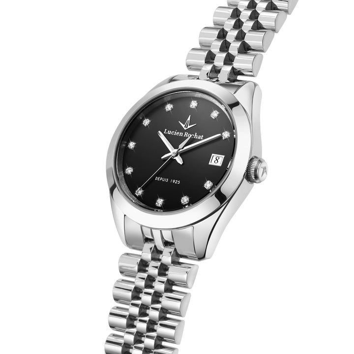 Lucien Rochat watch Madame R0453114502 - Quartz Dameshorloge - 32mm - Zwart Zilver