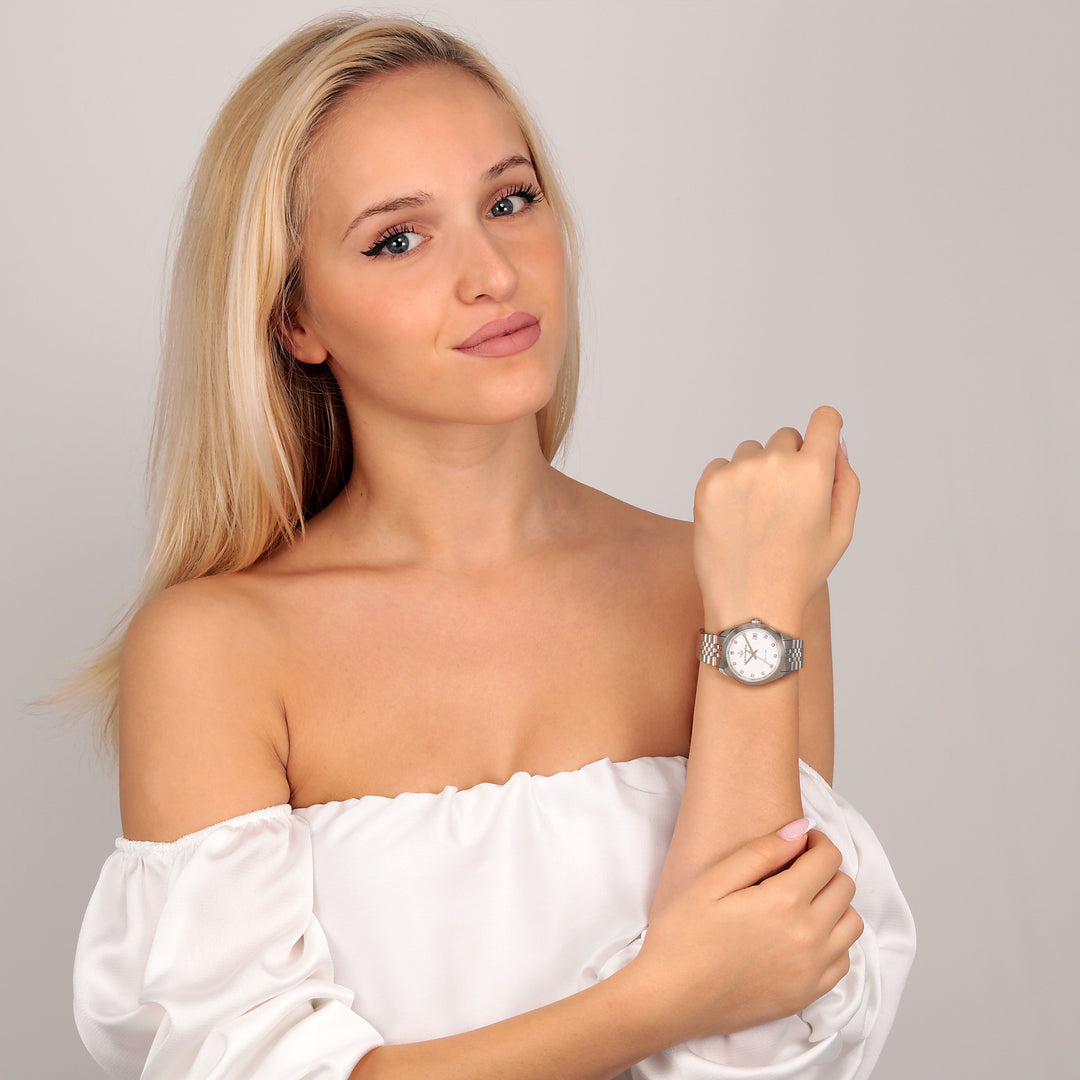 Lucien Rochat watch Madame R0453114510 - Quartz Dameshorloge - 32mm - Zilver Wit