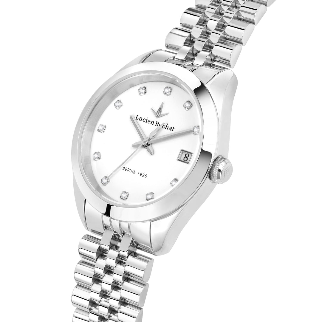 Lucien Rochat watch Madame R0453114510 - Quartz Dameshorloge - 32mm - Zilver Wit