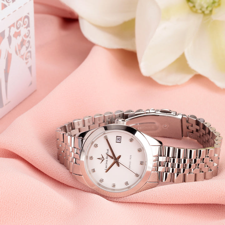 Lucien Rochat watch Madame R0453114510 - Quartz Dameshorloge - 32mm - Zilver Wit