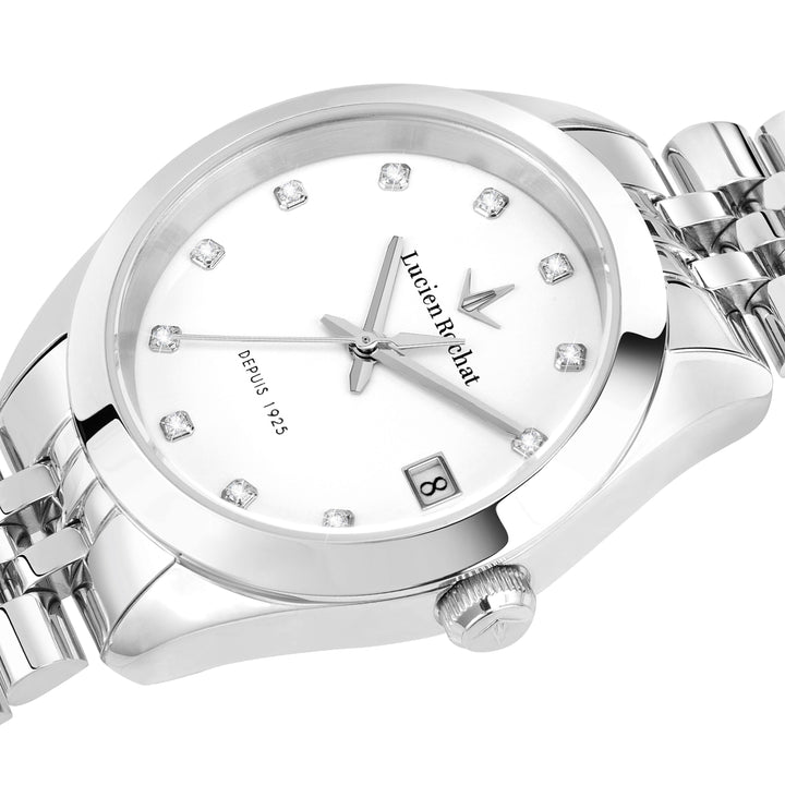 Lucien Rochat watch Madame R0453114510 - Quartz Dameshorloge - 32mm - Zilver Wit