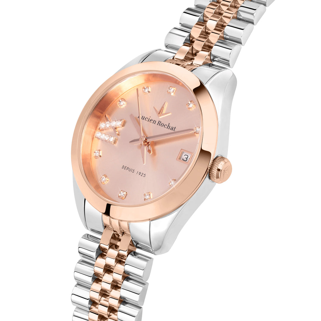 Lucien Rochat watch Madame R0453114511 - Quartz Dameshorloge - 32mm - Rosegoud Zilver