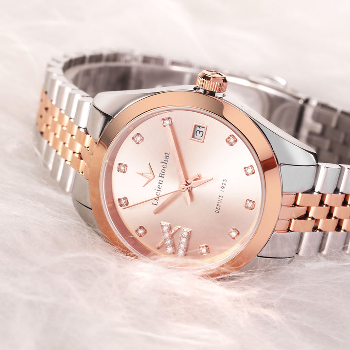 Lucien Rochat watch Madame R0453114511 - Quartz Dameshorloge - 32mm - Rosegoud Zilver