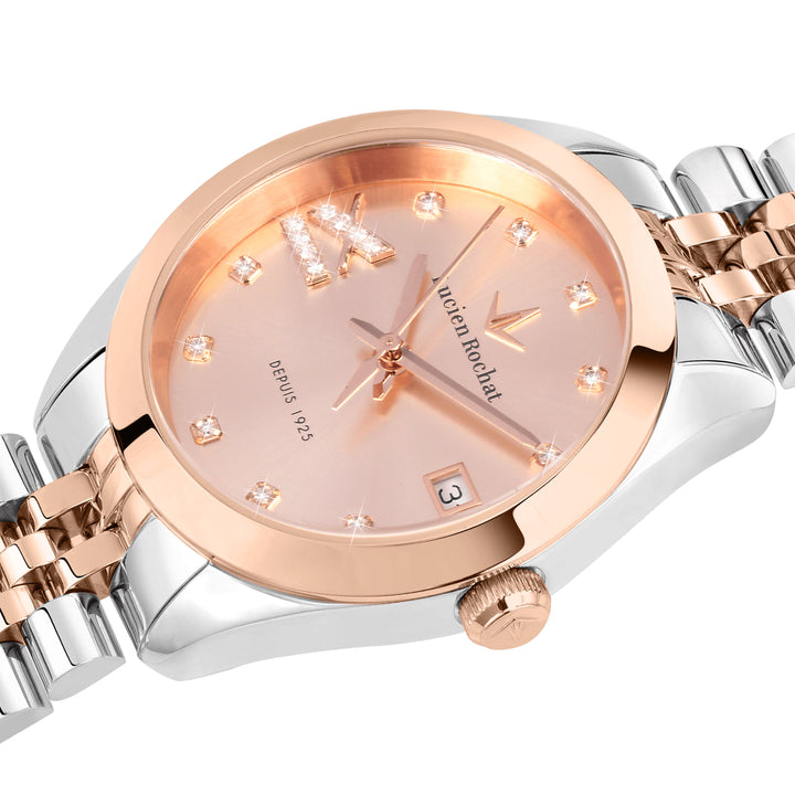 Lucien Rochat watch Madame R0453114511 - Quartz Dameshorloge - 32mm - Rosegoud Zilver