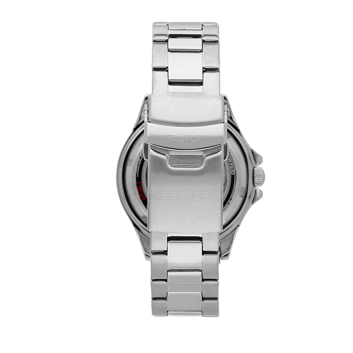Sector No Limits watch R3221161003 230 Automatic Collection Special Pack - Herenhorloge - 43 MM - Zilver/Zwart Blauw
