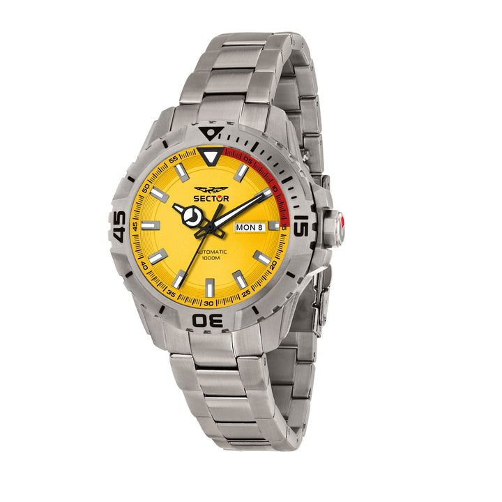 Sector No Limits watch R3223135002 Titanium Special Edition - Automatic Herenhorloge - 43 MM - Zilver/Geel