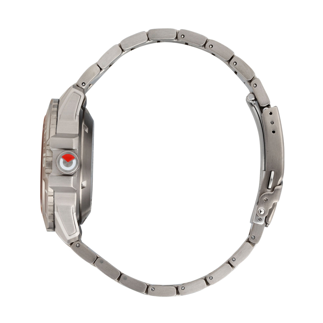Sector No Limits watch R3223135005 Titanium Special Edition - Automatic Herenhorloge - 43 MM - Zilver/Oranje