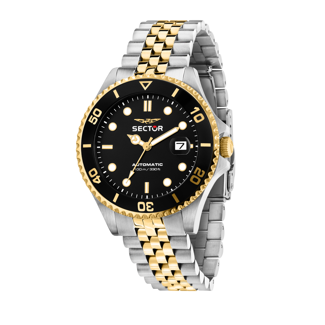 Sector No Limits watch R3223161015 230 Automatic Collection - Herenhorloge - 43 MM - Zilver/Zwart/Goud