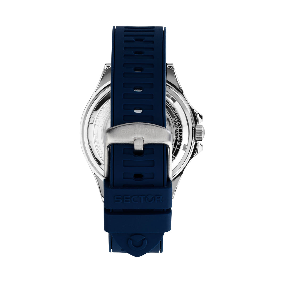 Sector No Limits watch R3223161018 - Special Pack - Automatisch Herenhorloge - 43MM - Zilverkleurig - Blauw - Rood