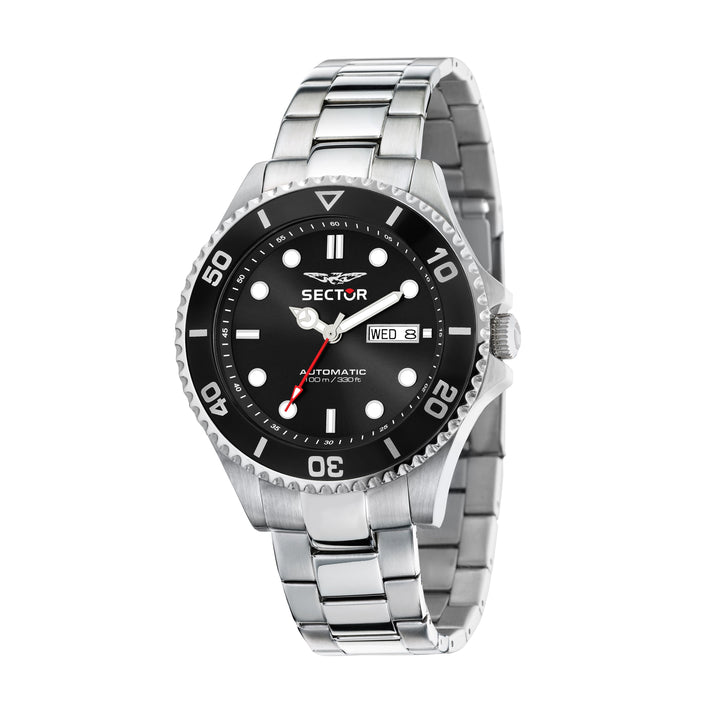 Sector No Limits watch R3223161021 230 Automatic Collection - Herenhorloge - 43 MM - Zilver/Zwart