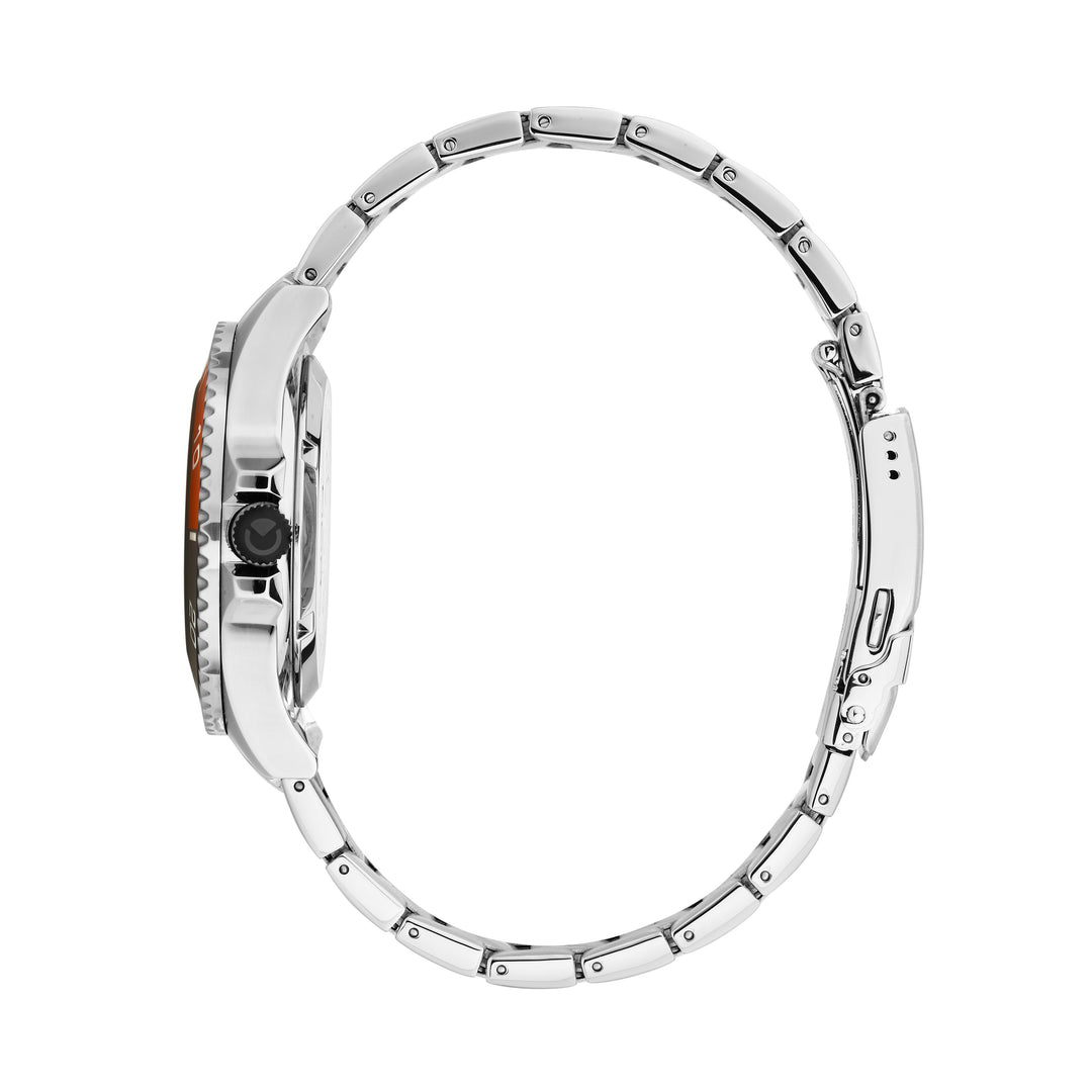 Sector No Limits watch R3223161023 230 Special Pack - Automatic Herenhorloge - 43 MM - Zilver/Zwart Oranje