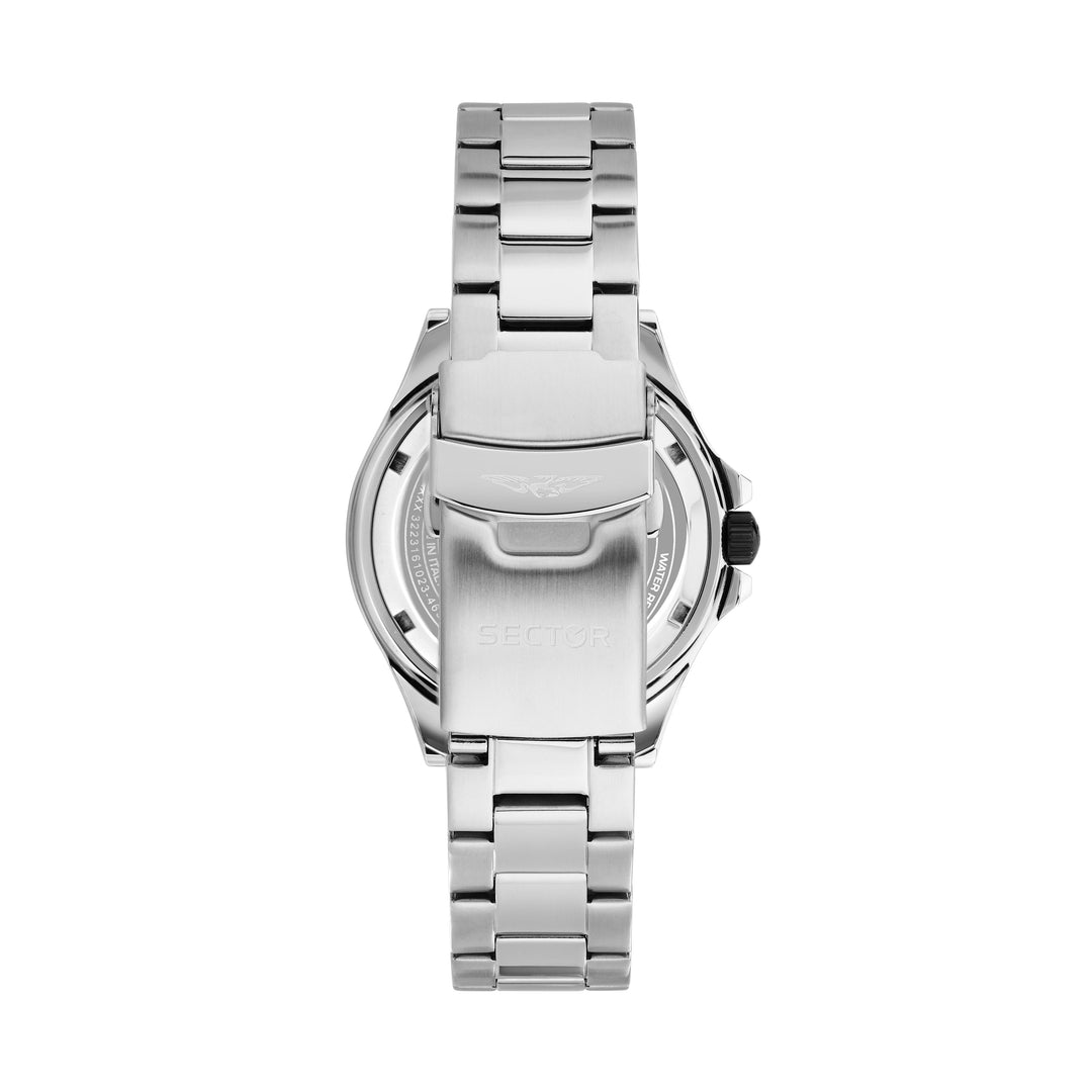 Sector No Limits watch R3223161023 230 Special Pack - Automatic Herenhorloge - 43 MM - Zilver/Zwart Oranje