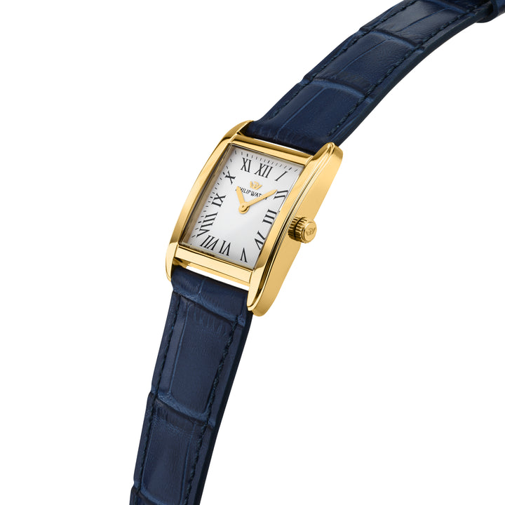 Philip Watch Museum Lady R8251225501 - Swiss Made Dameshorloge - 34mm - Goud/Blauw
