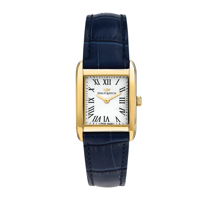 Philip Watch Museum Lady R8251225501 - Swiss Made Dameshorloge - 34mm - Goud/Blauw