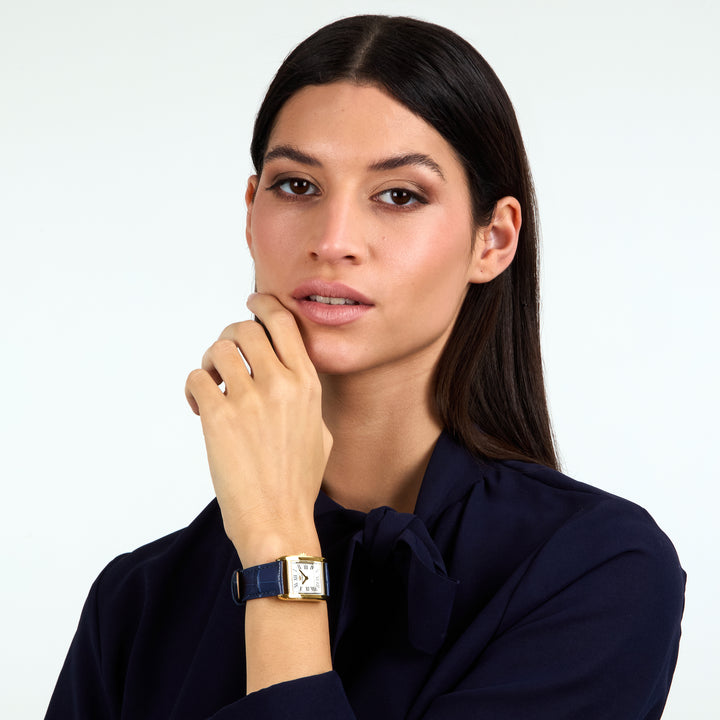 Philip Watch Museum Lady R8251225501 - Swiss Made Dameshorloge - 34mm - Goud/Blauw
