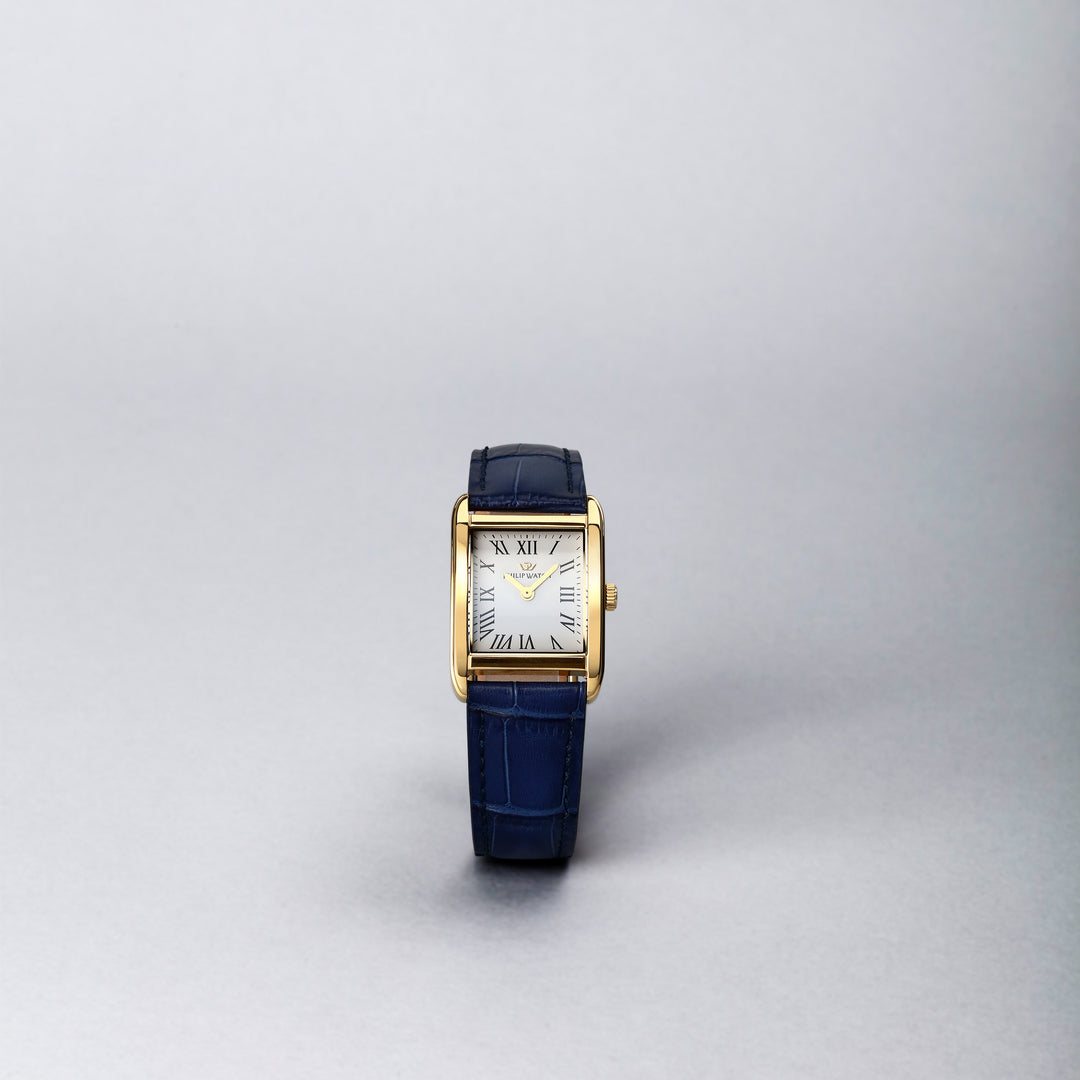 Philip Watch Museum Lady R8251225501 - Swiss Made Dameshorloge - 34mm - Goud/Blauw