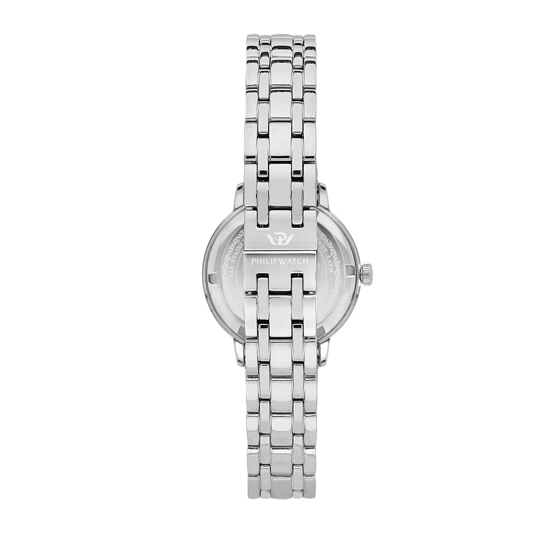 Philip Watch Audrey R8253150514 - Swiss Made Dameshorloge - 30 MM - Zilver/Crème Wit
