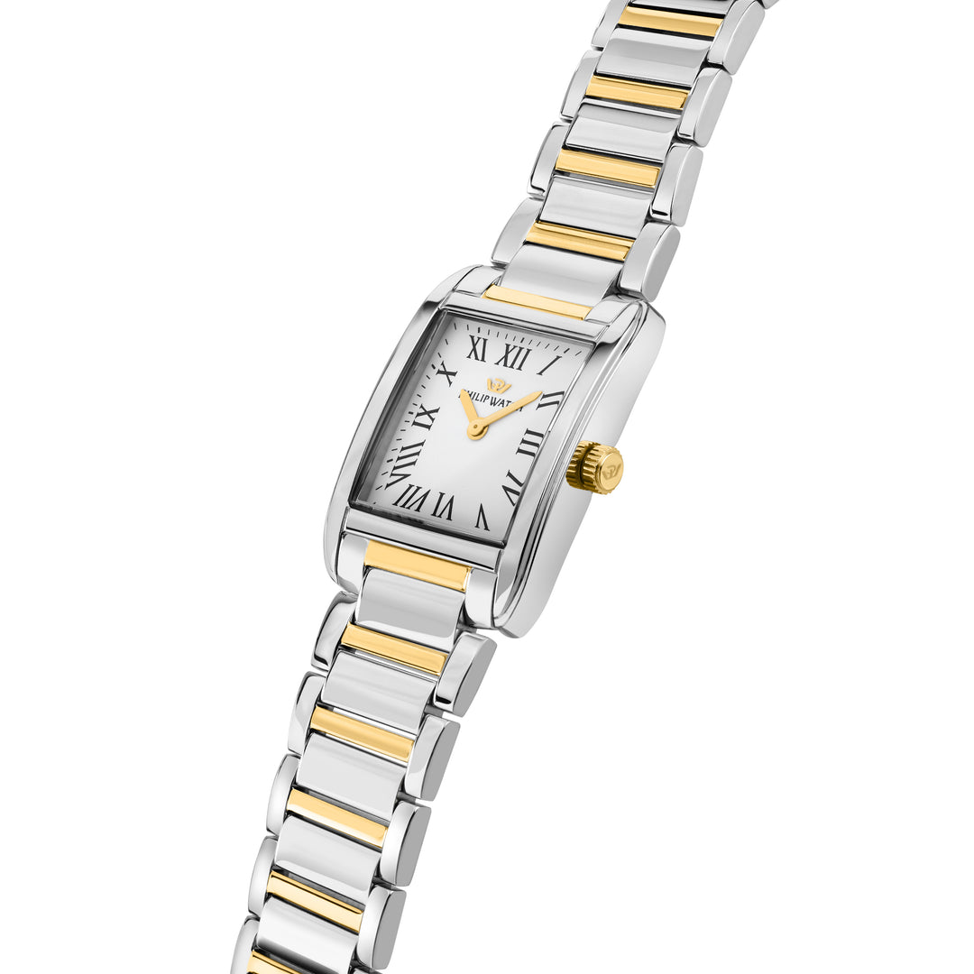 Philip Watch Museum Lady R8253225501 - Swiss Made Dameshorloge - 24.70x34.10 MM - Goud/Zilver