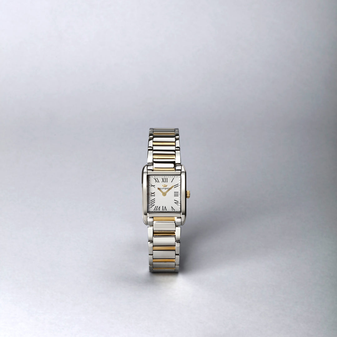 Philip Watch Museum Lady R8253225501 - Swiss Made Dameshorloge - 24.70x34.10 MM - Goud/Zilver