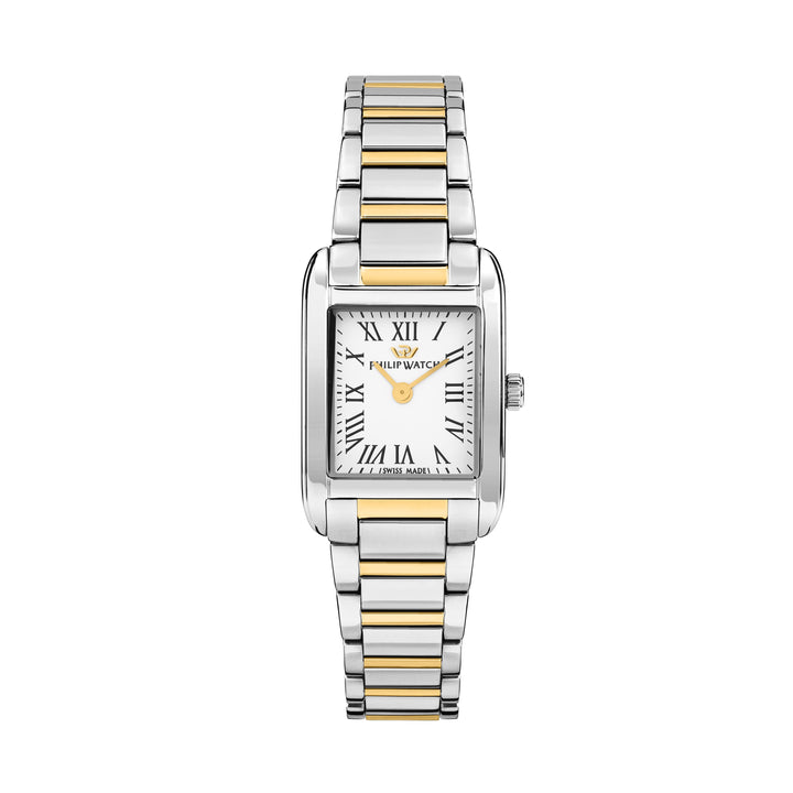 Philip Watch Museum Lady MINI R8253225508 - Swiss Made Dameshorloge - 22x31 MM - Goud/Zilver