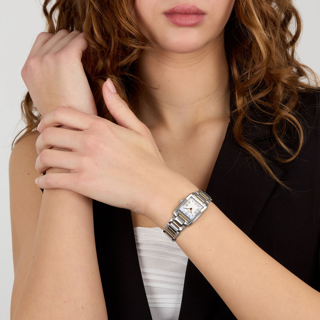 Philip Watch Museum Lady MINI R8253225508 - Swiss Made Dameshorloge - 22x31 MM - Goud/Zilver
