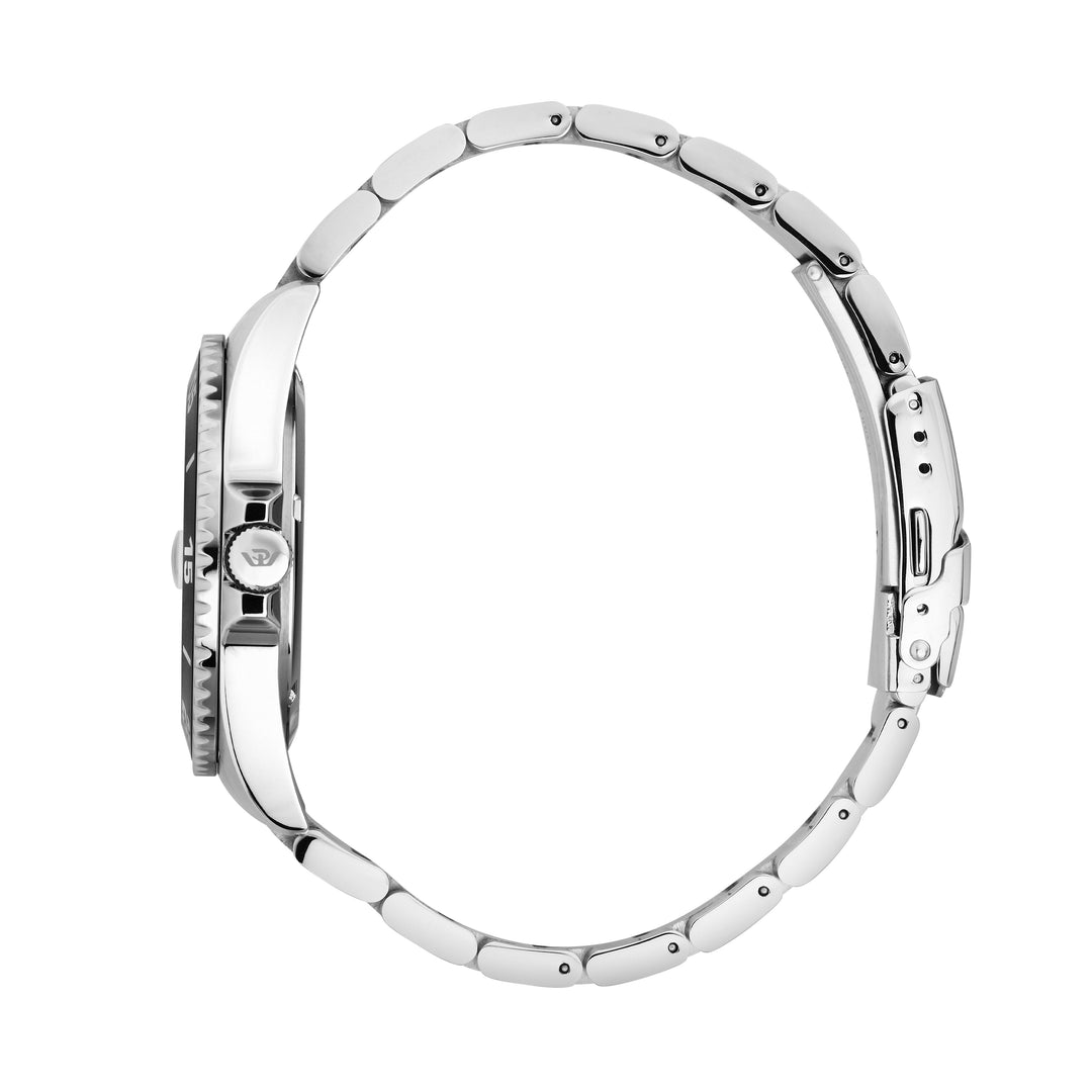 Philip Watch Caribe Sport R8253597120 - Swiss Made Herenhorloge - 42 MM - Zilver/Zwart