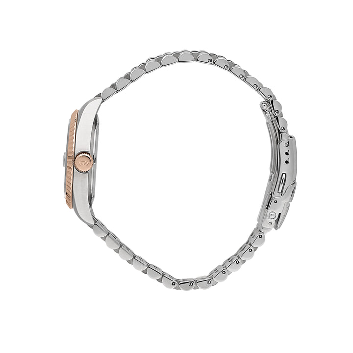 Philip Watch Caribe Urban Lady R8253597596 - Swiss Made Dameshorloge - 31 MM - Zilver/Rosé Goud