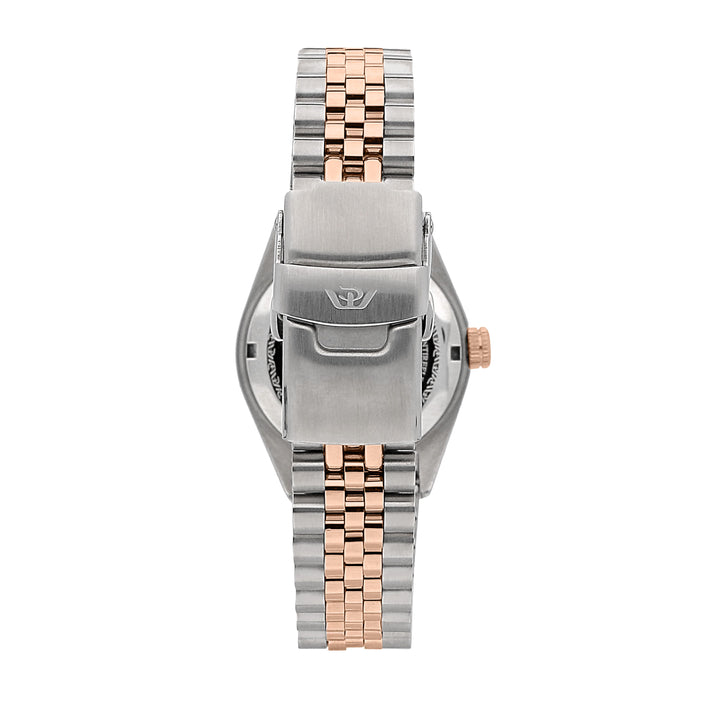 Philip Watch Caribe Urban Lady R8253597596 - Swiss Made Dameshorloge - 31 MM - Zilver/Rosé Goud