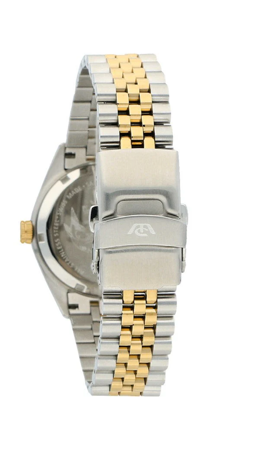 Philip Watch Caribe Urban Lady R8253597613 - Swiss Made Dameshorloge - 35 MM - Zilver/Goud