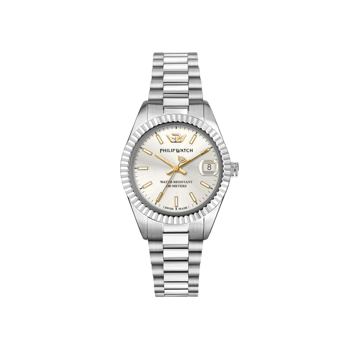 Philip Watch Caribe Urban R8253597651 - Swiss Made Dameshorloge - 28 MM - Zilver/Goud