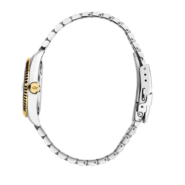 Philip Watch Caribe Urban Lady R8253597656 - Swiss Made Dameshorloge - 31 MM - Zilver/Goud/Groen