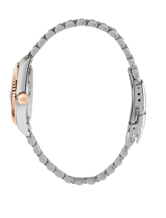 Philip Watch Caribe Urban Lady R8253597659 - Swiss Made Dameshorloge - 31 MM - Zilver/Rosé Goud/Rood