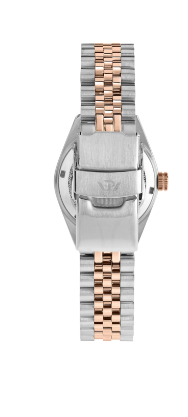 Philip Watch Caribe Urban Lady R8253597659 - Swiss Made Dameshorloge - 31 MM - Zilver/Rosé Goud/Rood