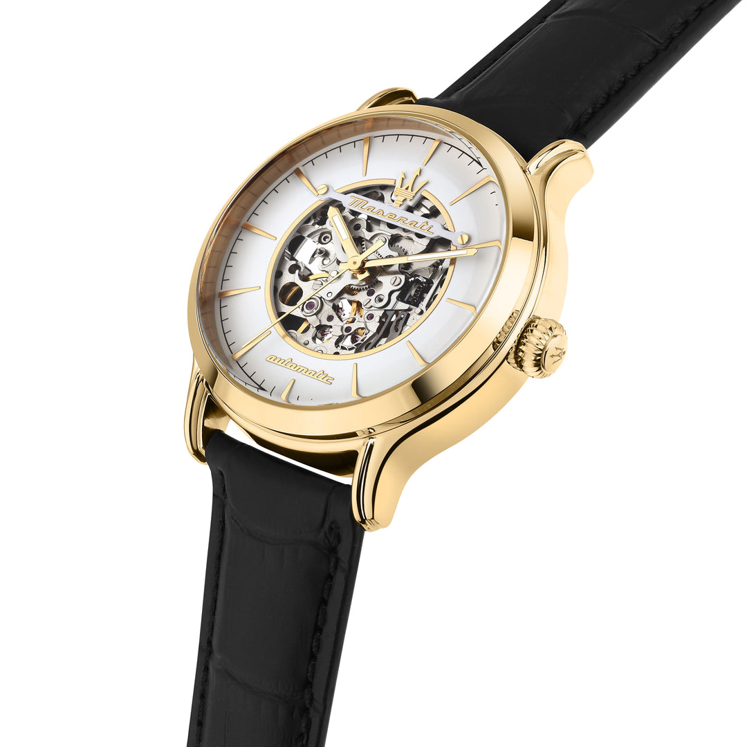 Maserati Epoca watch R8821118015 - Automatisch Herenhorloge - Goud/Wit/Zwart 42 MM