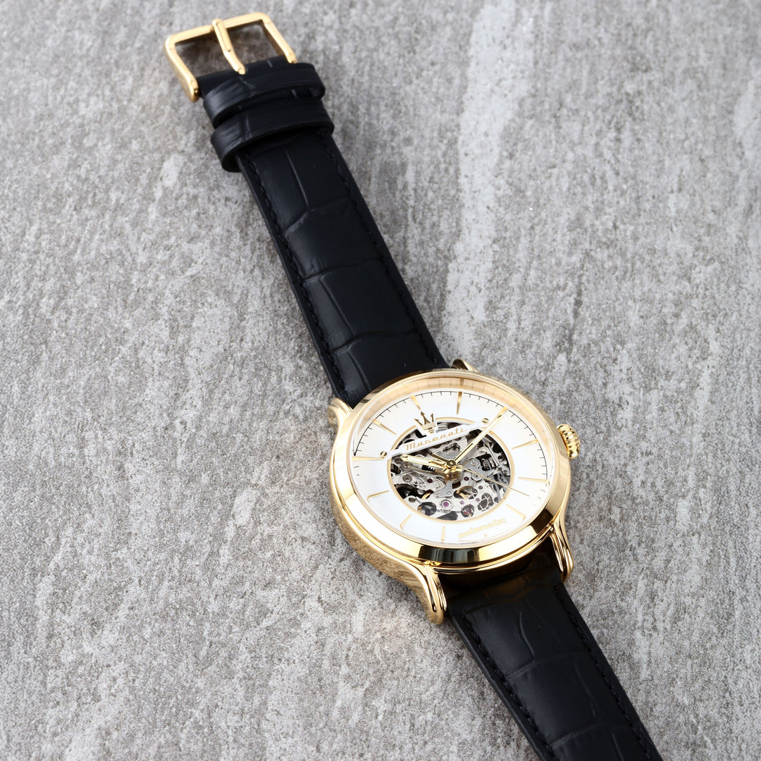 Maserati Epoca watch R8821118015 - Automatisch Herenhorloge - Goud/Wit/Zwart 42 MM