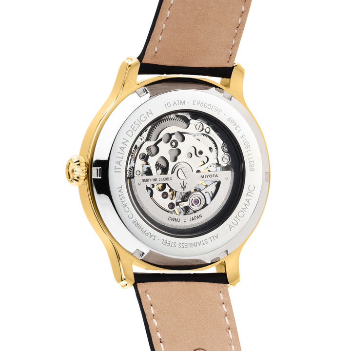 Maserati Epoca watch R8821118015 - Automatisch Herenhorloge - Goud/Wit/Zwart 42 MM