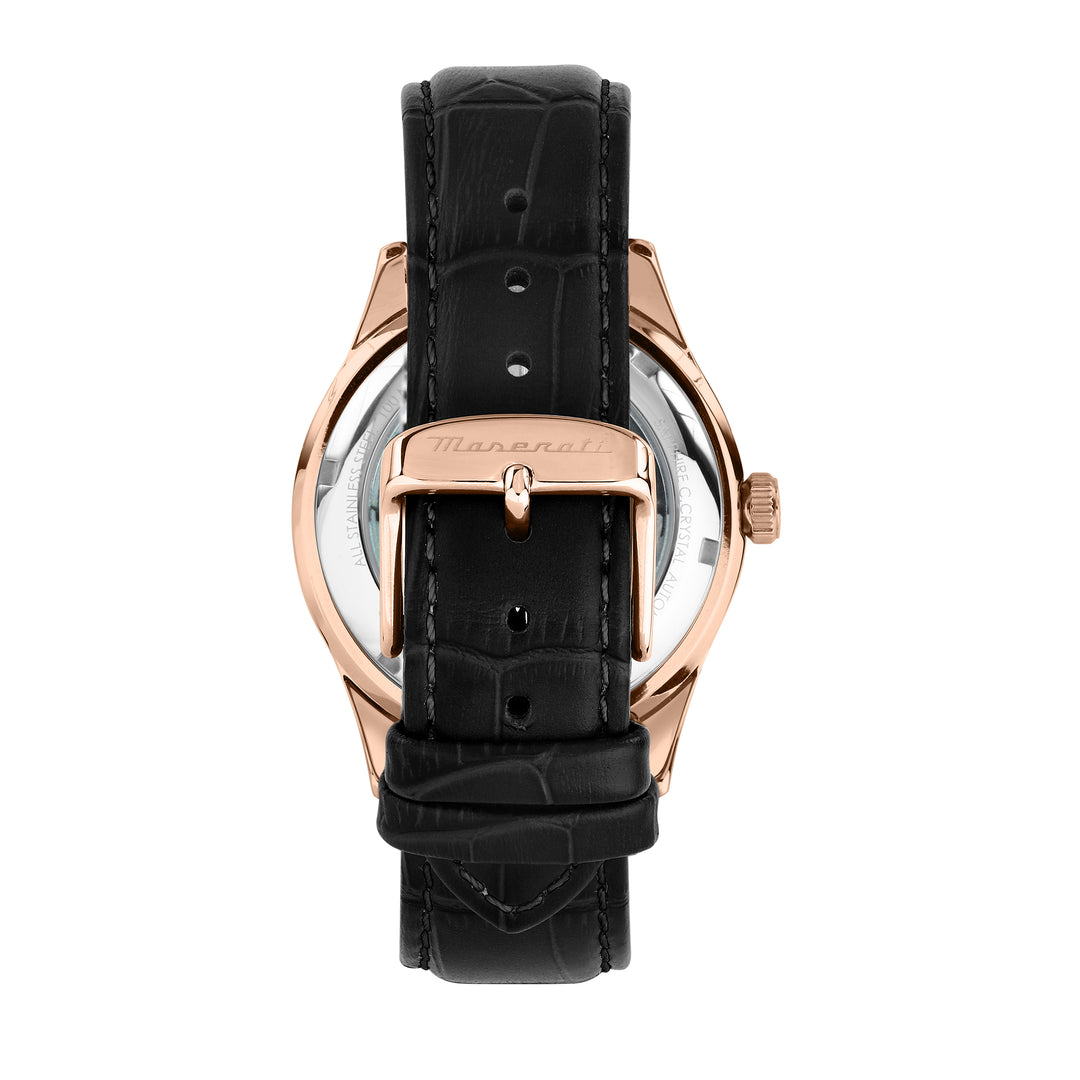 Maserati Sorpasso watch R8821124001 - Automatisch Herenhorloge - 42 mm - Rosé Goud/Zwart
