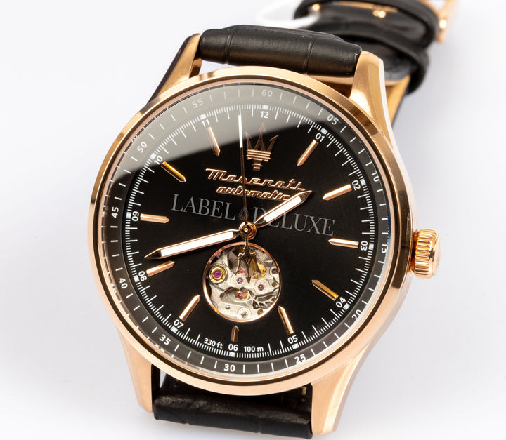 Maserati Sorpasso watch R8821124001 - Automatisch Herenhorloge - 42 mm - Rosé Goud/Zwart