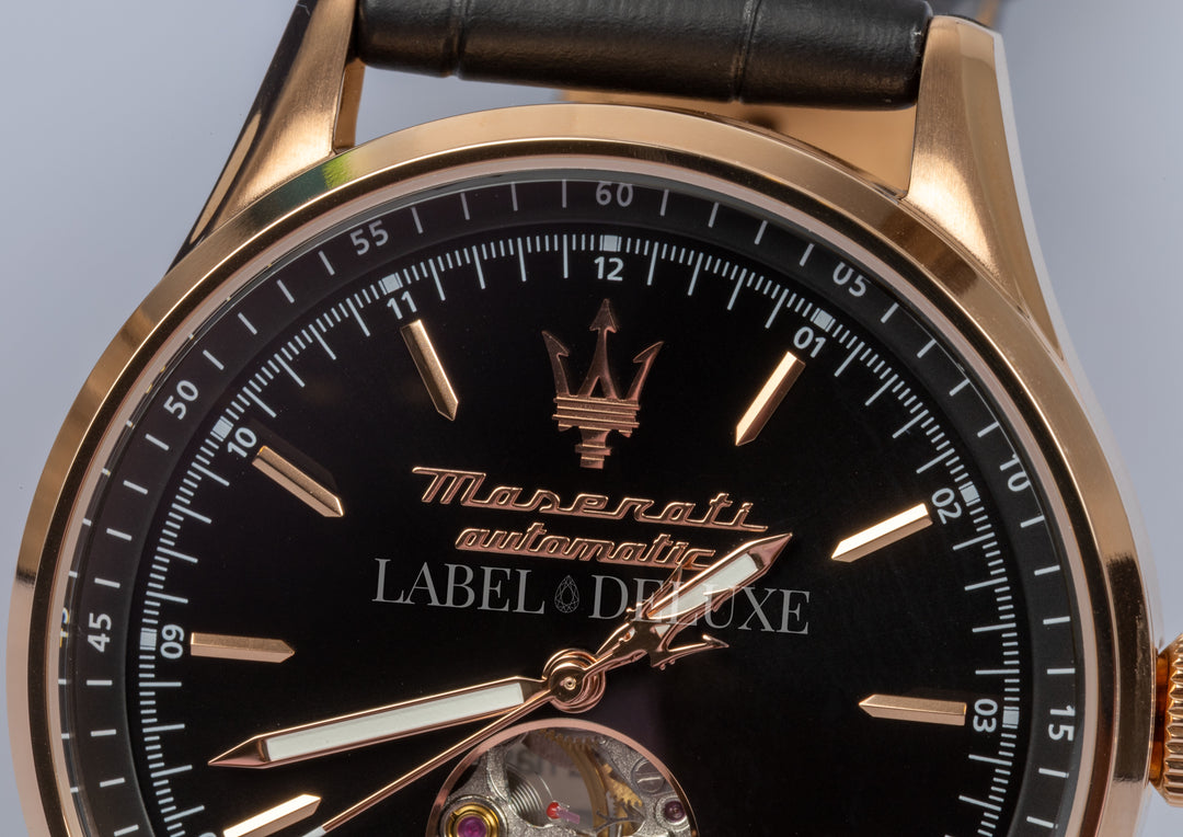 Maserati Sorpasso watch R8821124001 - Automatisch Herenhorloge - 42 mm - Rosé Goud/Zwart