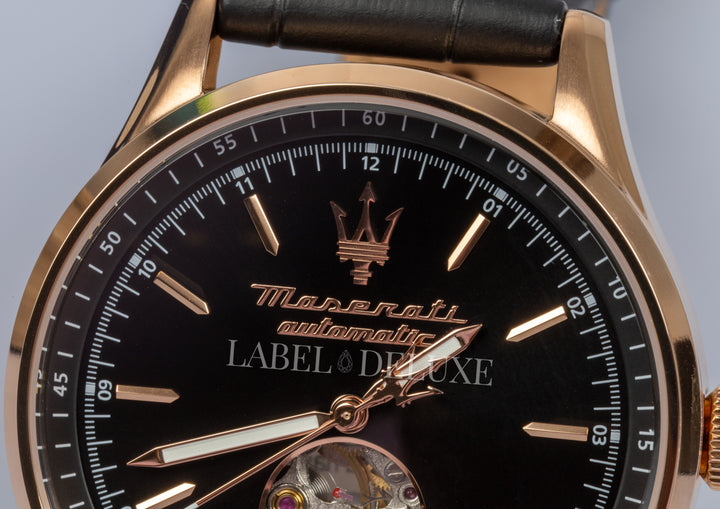 Maserati Sorpasso watch R8821124001 - Automatisch Herenhorloge - 42 mm - Rosé Goud/Zwart