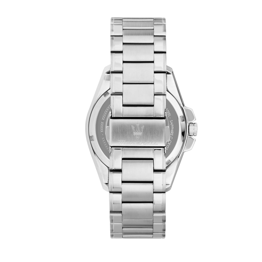 Maserati Traguardo watch R8823112006 - Automatisch Herenhorloge - 43 MM - Zilver/Blauw/Wit