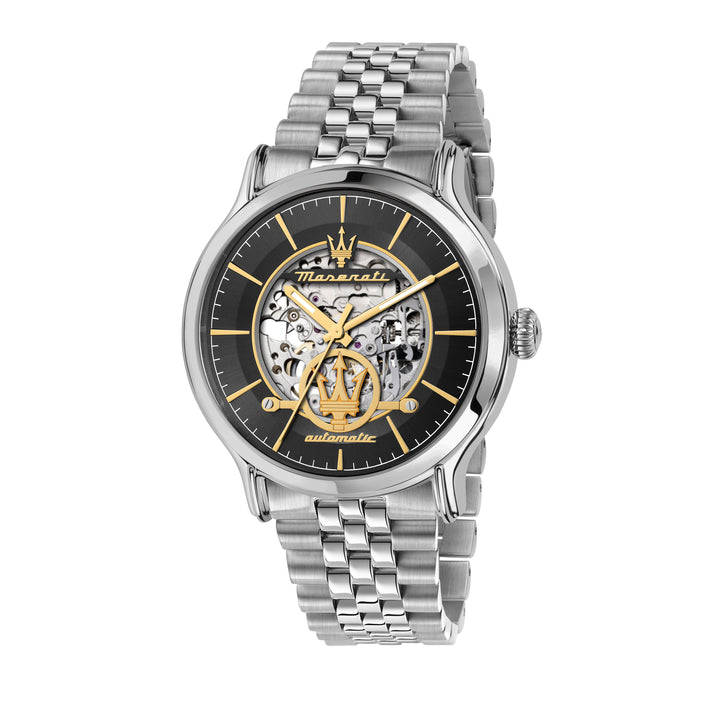 Maserati Epoca watch R8823118015 - Automatisch Herenhorloge - 42 mm - Zwart/Goud