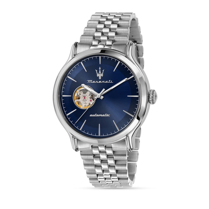 Maserati Epoca watch R8823118018 - Automatisch Herenhorloge - 42 MM - Zilver Blauw