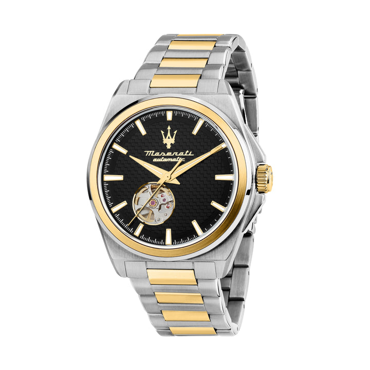 Maserati Velocità R8823152001 - Automatisch Herenhorloge - 41 MM - Zwart Goud Zilver
