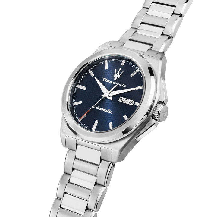 Maserati Velocita R8823152002 - Automatisch Herenhorloge - 41 mm - Blauw Zilverkleurig