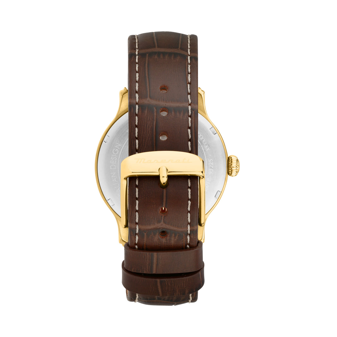 Epoca Slim R8851118018 - Analoog Herenhorloge - Bruin Goudkleurig