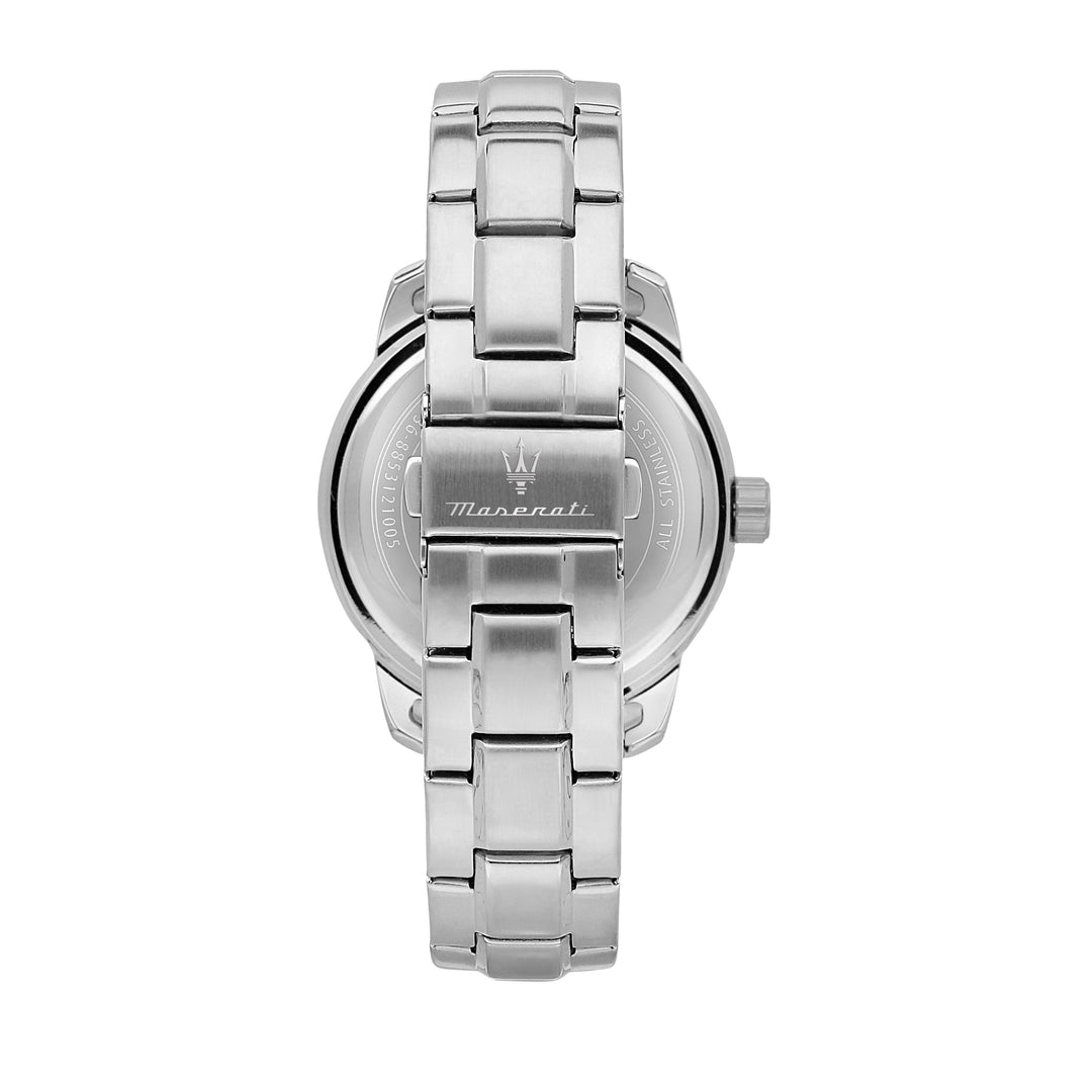 Maserati Successo R8851121016 - Chronograaf Herenhorloge - 44 MM - Zilver blauw - Cadeauset met Armband