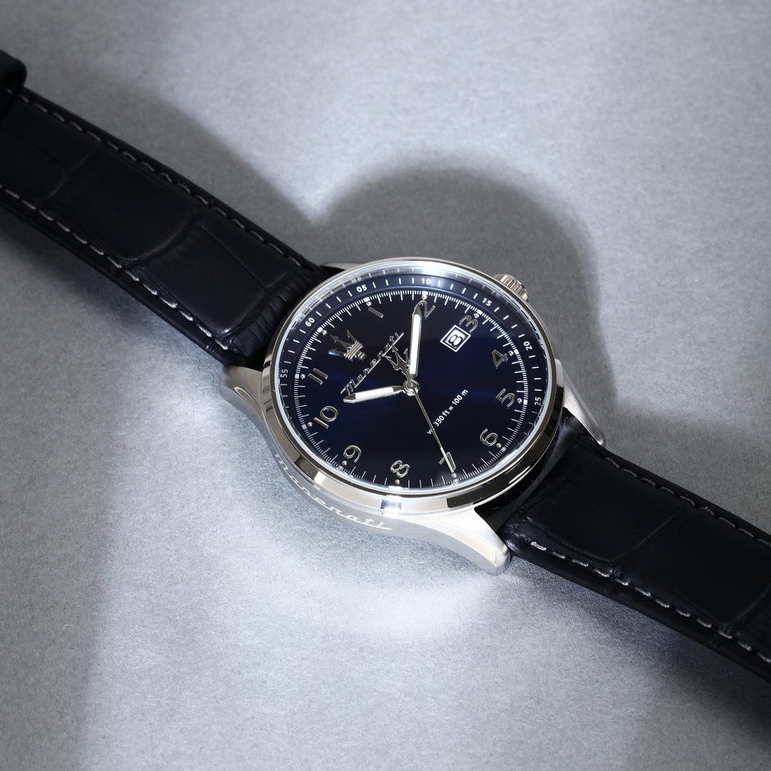 Maserati Sorpasso R8851124003 Herenhorloge 42 MM Zilver Zwart Blauw