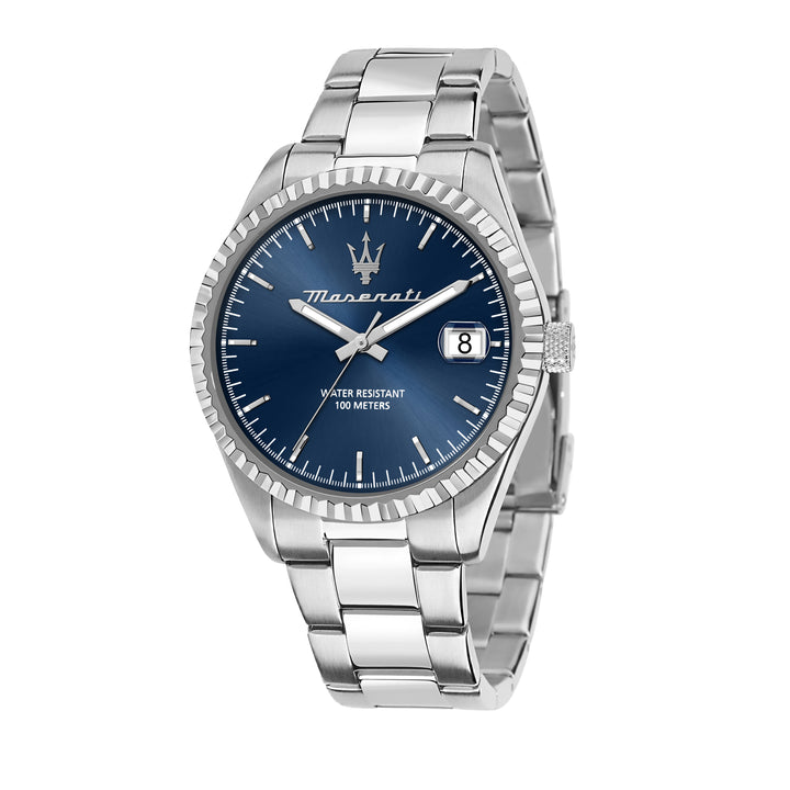 Maserati Competizione R8853100029 - Automatisch Herenhorloge - 43 MM - Zilver/Blauw