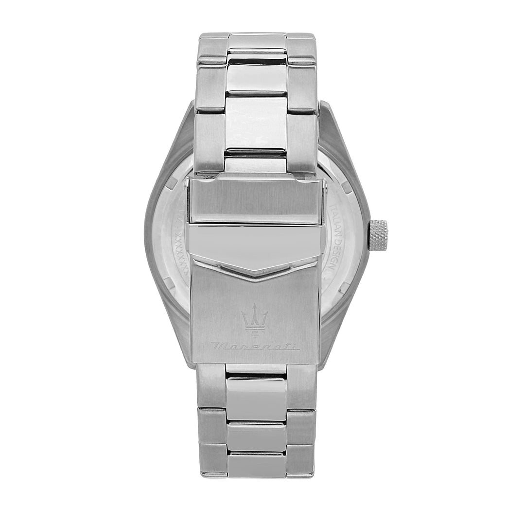 Maserati watch R8853100045 - Competizione - Heren horloge - 43 MM - Zilver / Blauw